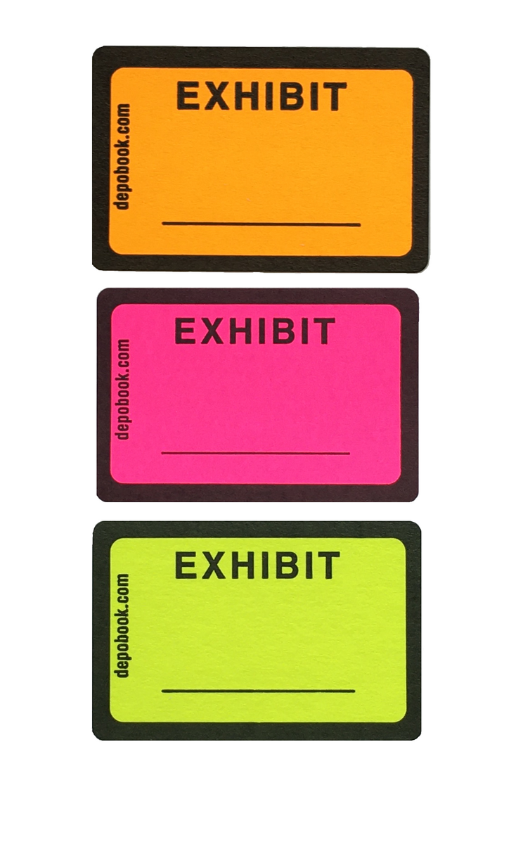 DayGlo Exhibit Sticker Sheets - LOOSE (500 pack) – Depobook Products