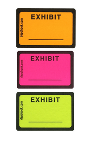 DayGlo Exhibit Sticker Sheets - LOOSE (500 pack)