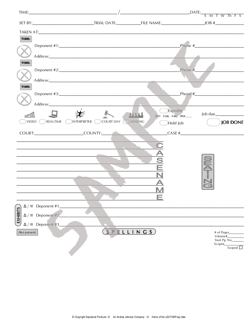 Depo Script Format Depobook Notebook - Full-Sized – Depobook Products